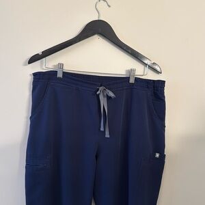 Figs Yola Skinny Scrub Pant Large Tall in Navy